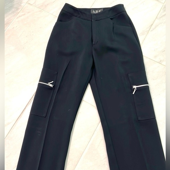 ABS Allen Schwarz,Unique Black Cocktail Utility Pant,Excellent Condition,Size XS - Picture 13 of 13